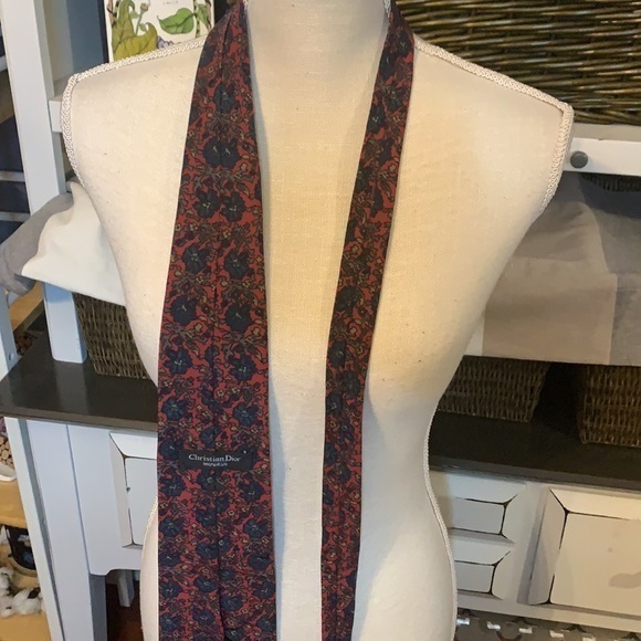 Christian Dior‎ Monsieur Floral Patterned Tie - Picture 8 of 8